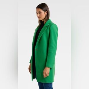 Ever New Vibrant Green Trench Coat NWT